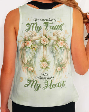 The Cross Holds My Faith His Wings Hold My Heart Shirt