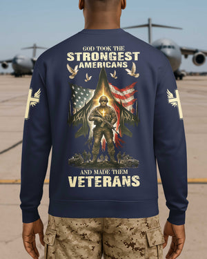 God Took The Strongest Americans All Over Print Sweater