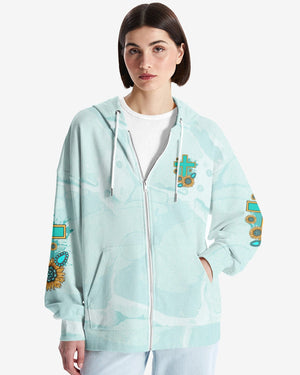 Jesus Take The Wheel All Over Print Zip Hoodie