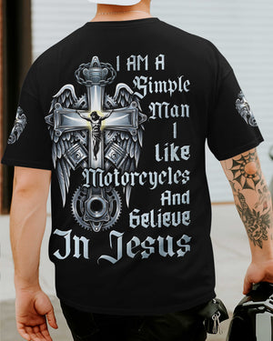 I Am A Simple Man All Over Print T-Shirt