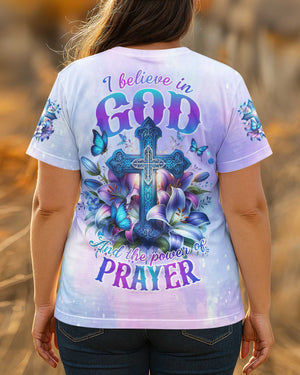 God And The Power Of Prayer All Over Print T-shirt