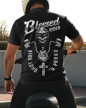 Blessed Rider Ride Loud 'N Proud All Over Print Polo