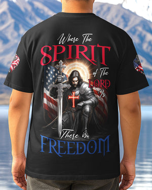 Where The Spirit of The Lord Is All Over Print T-Shirt