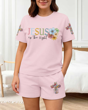 Jesus Is The Light All Over Print Summer Set
