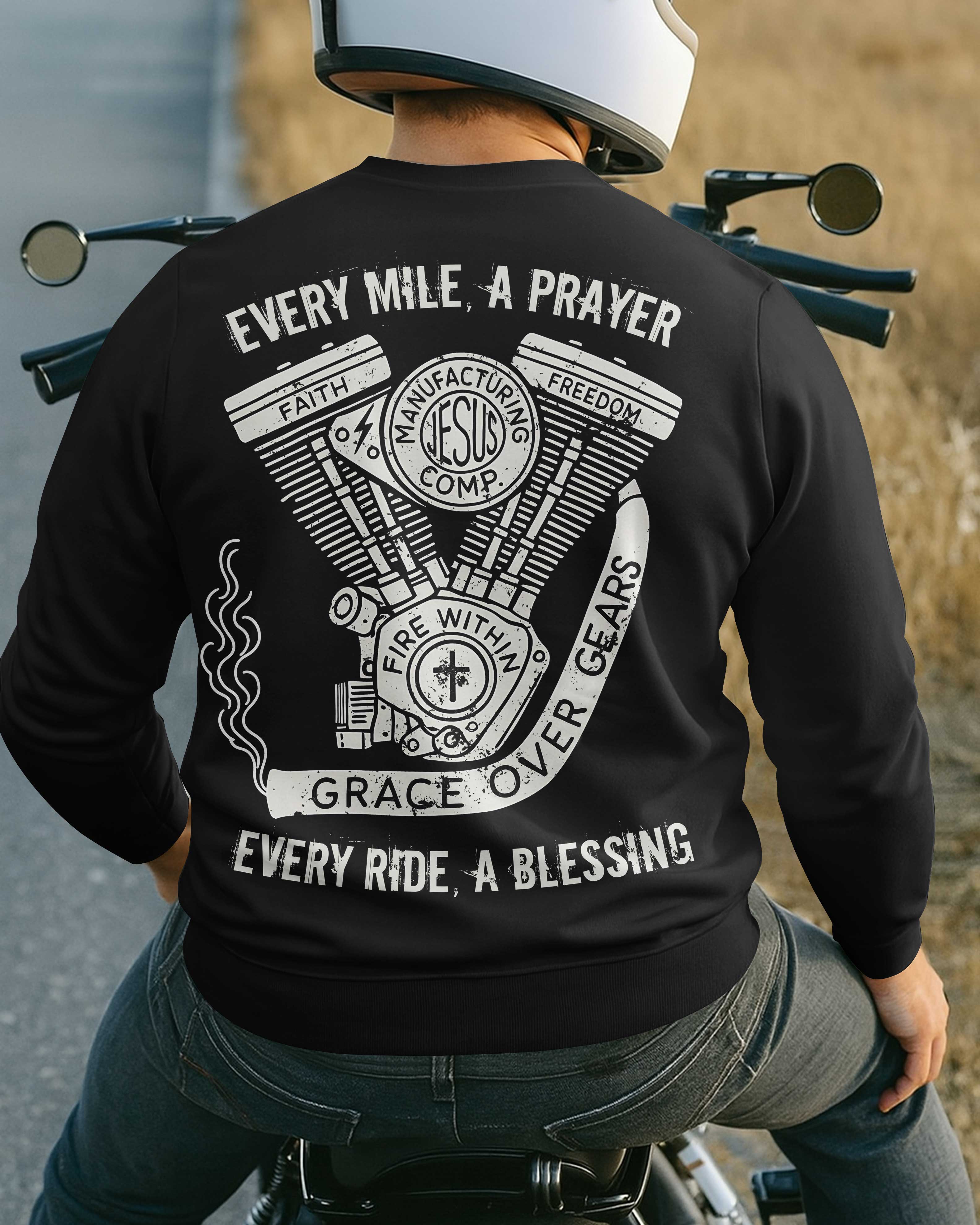 Every Mile A Prayer All Over Print Sweater