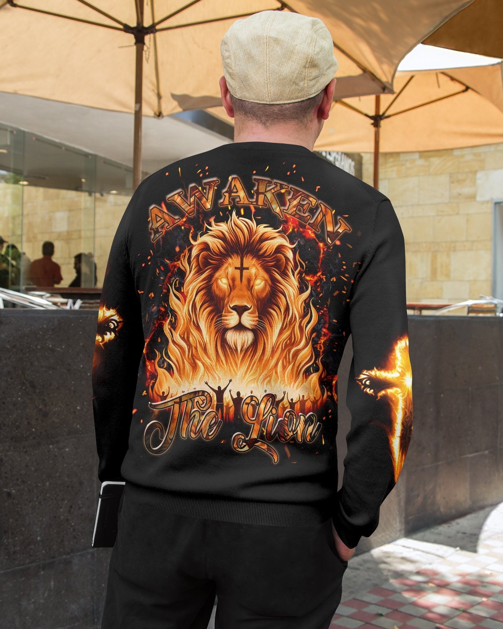 Awaken The Lion All Over Print Sweater