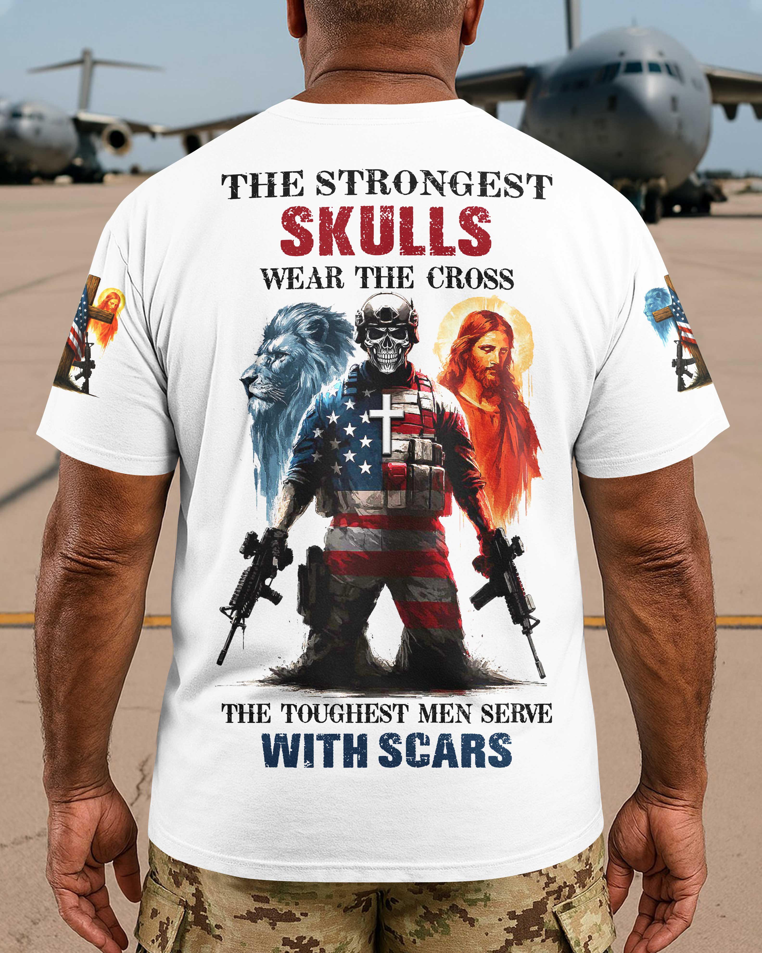 The Strongest Skulls Wear The Cross T-Shirt
