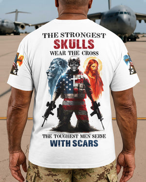 The Strongest Skulls Wear The Cross T-Shirt