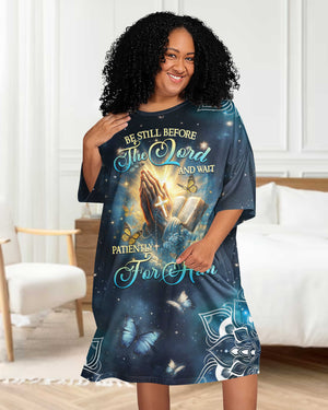 Be Still Before The Lord All Over Print Sleep Tee