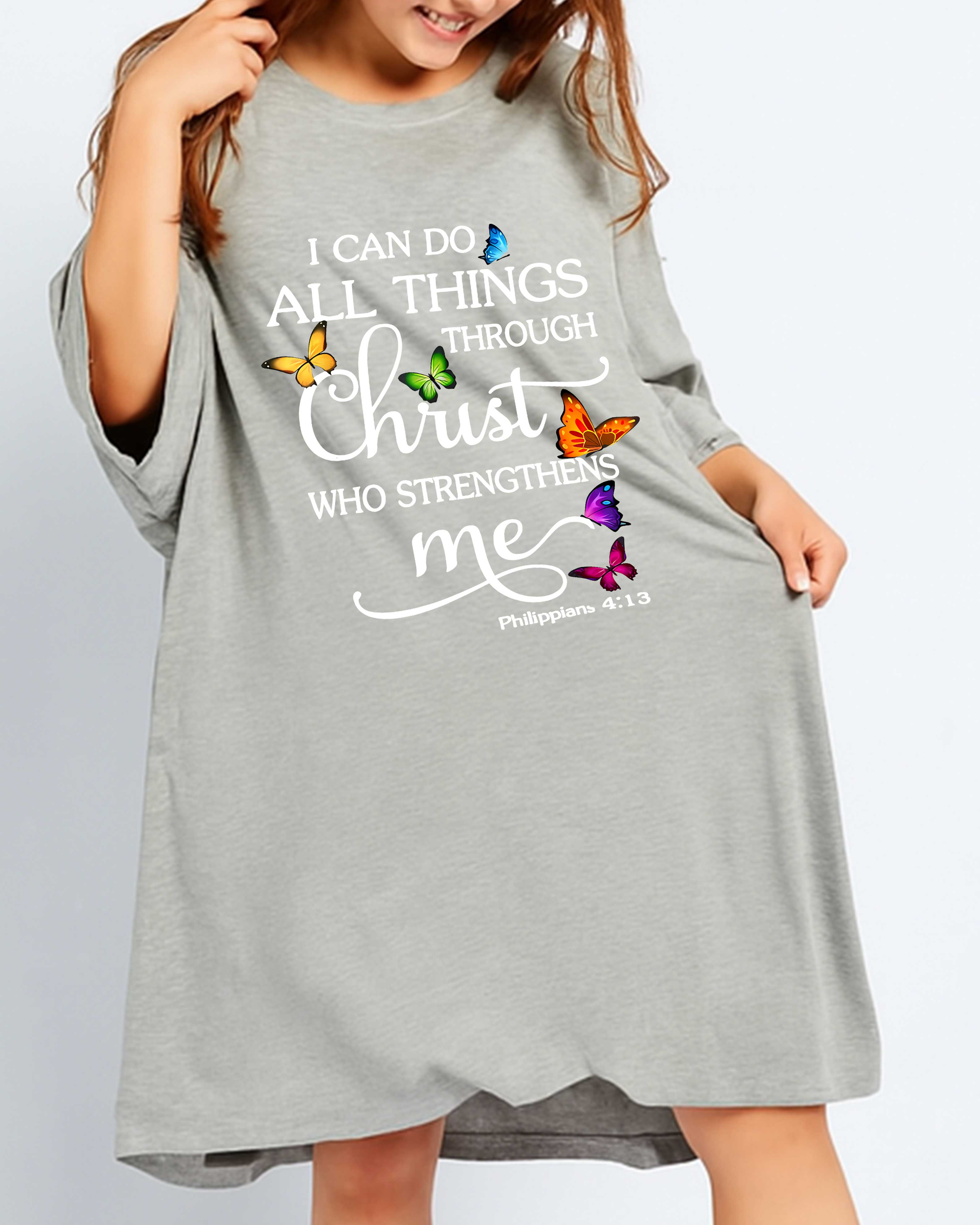 I Can Do All Thing Through Christ All Over Print Sleep Tee