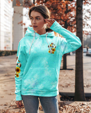 God Gifted Me Two Titles Mom And Grandma All Over Print Hoodie