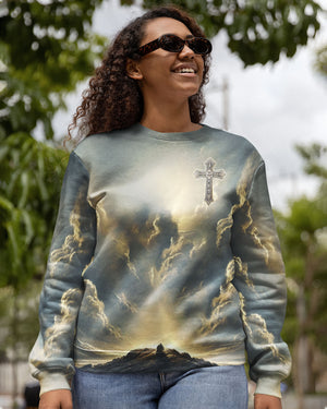 He Died For Me So I'll Live For Him All Over Print V-neck Tank Top