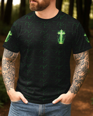 I Am A Warrior In The Army Of God Taking The Shield Of Faith Even Death Cannot Destroy Me All Over Print T-Shirt