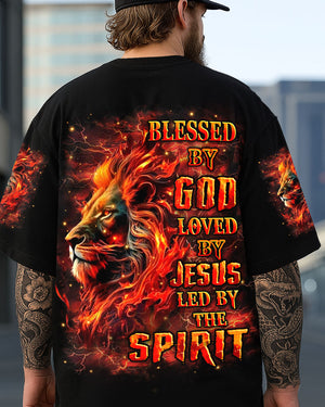 Blessed By God Loved By Jesus Lion Men's All Over Print Shirt - Yhhn2008254