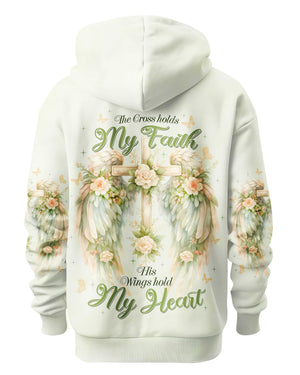 The Cross Holds My Faith His Wings Hold My Heart Shirt
