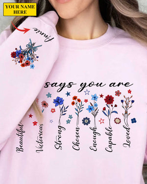 God Says You Are Sweater Gift For Her, Christian Sweater, Bible Verse