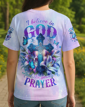God And The Power Of Prayer All Over Print T-shirt