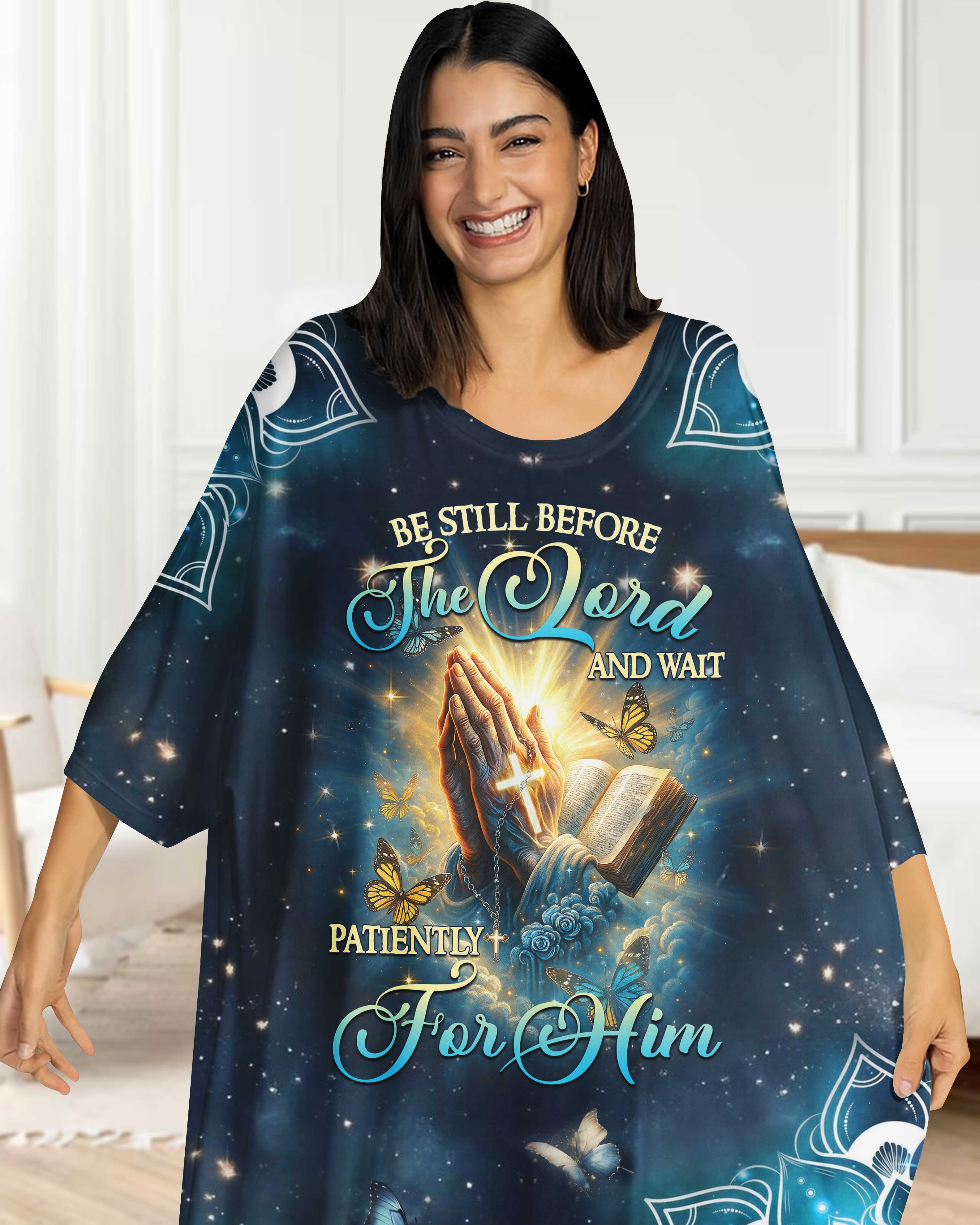 Be Still Before The Lord All Over Print Sleep Tee