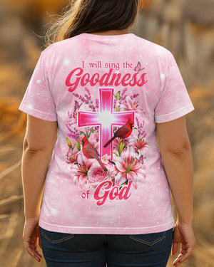 I will sing the Goodness of God All Over Print T-shirt