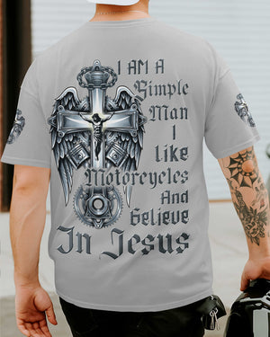 I Am A Simple Man All Over Print T-Shirt