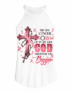 The Day Cancer Showed Up Rocker Tank Top
