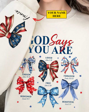 God Says You Are Sweater Gift For Her, Christian Sweater, Jesus God Gifts