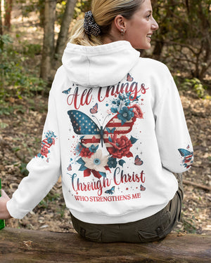 I Can Do All Things Through Christ All Over Print Hoodie
