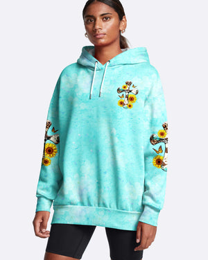 God Gifted Me Two Titles Mom And Grandma All Over Print Hoodie