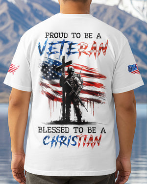Proud To Be A Veteran All Over Print T-Shirt