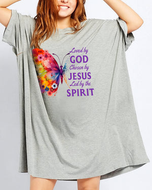 Loved By God Chosen By Jesus All Over Print Sleep Tee