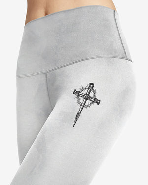 Yet He Chose Me All Over Print Leggings