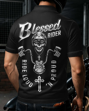 Blessed Rider Ride Loud 'N Proud All Over Print Polo