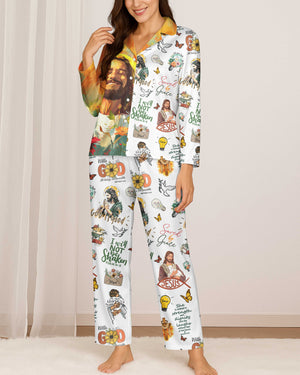 Tropical Theme Jesus Button Pajamas