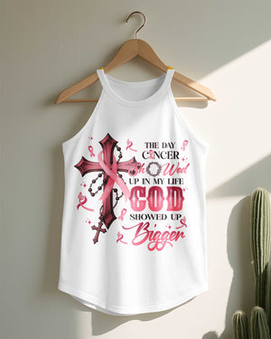 The Day Cancer Showed Up Rocker Tank Top