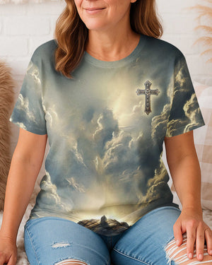 He Died For Me So I'll Live For Him All Over Print V-neck Tank Top