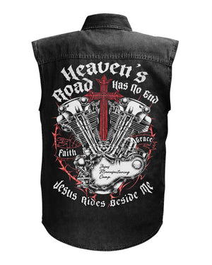 Heaven's Road For Sleevesless Denim Shirt