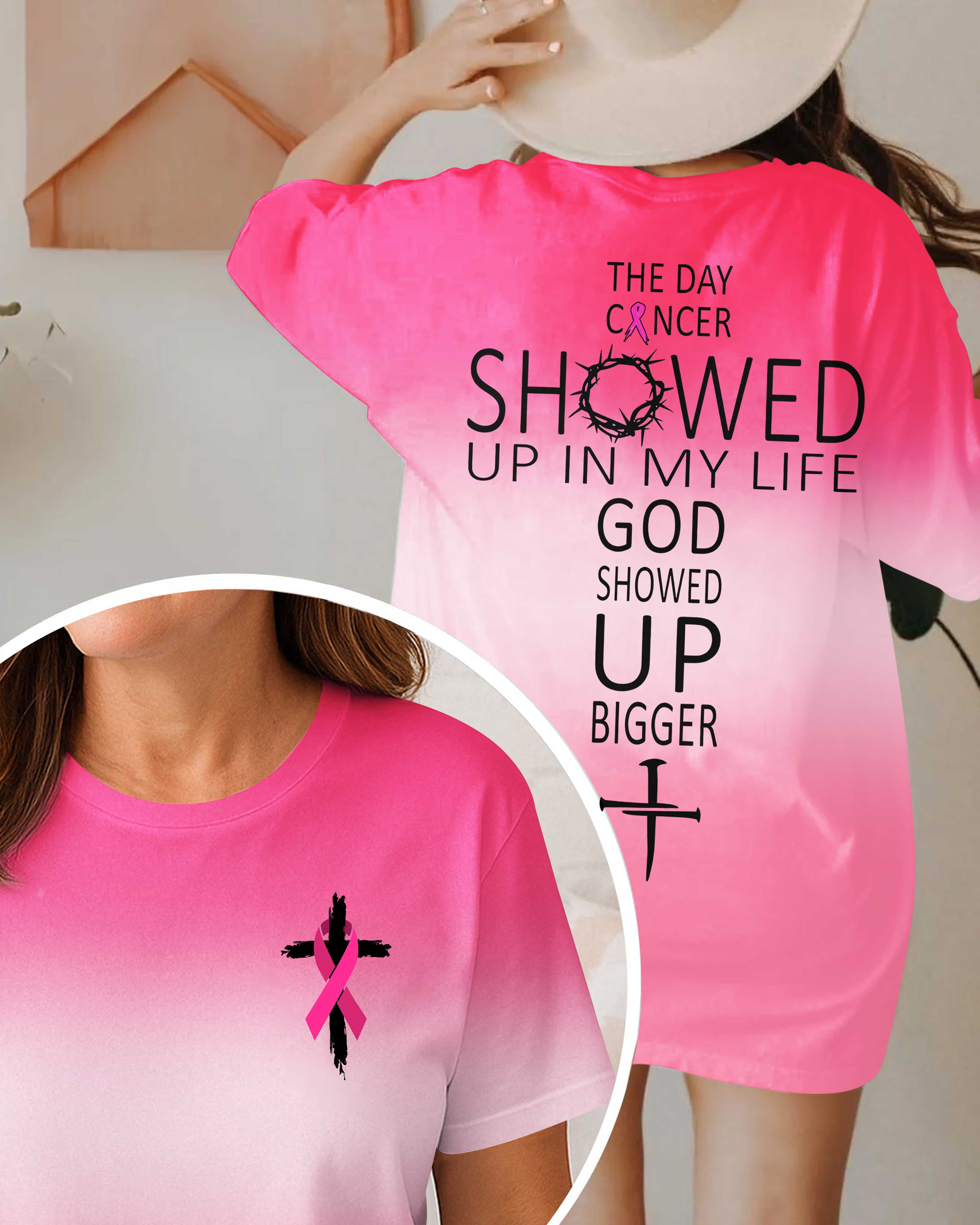 The Day Cancer Showed Up In My Life All Over Print T-Shirt