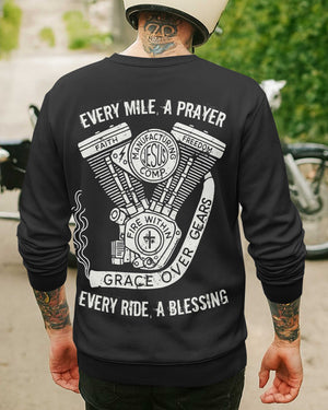 Every Mile A Prayer All Over Print Sweater