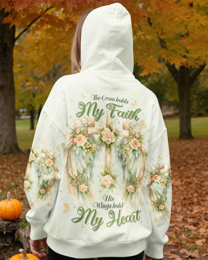 The Cross Holds My Faith His Wings Hold My Heart Shirt