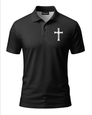Two Wheels Roll But Christ's In Control All Over Print Polo