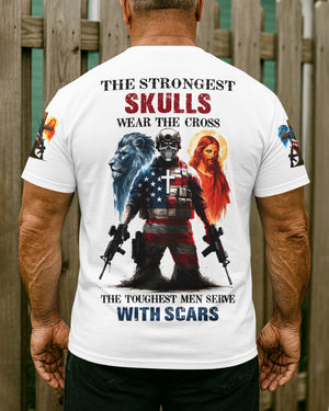 The Strongest Skulls Wear The Cross T-Shirt