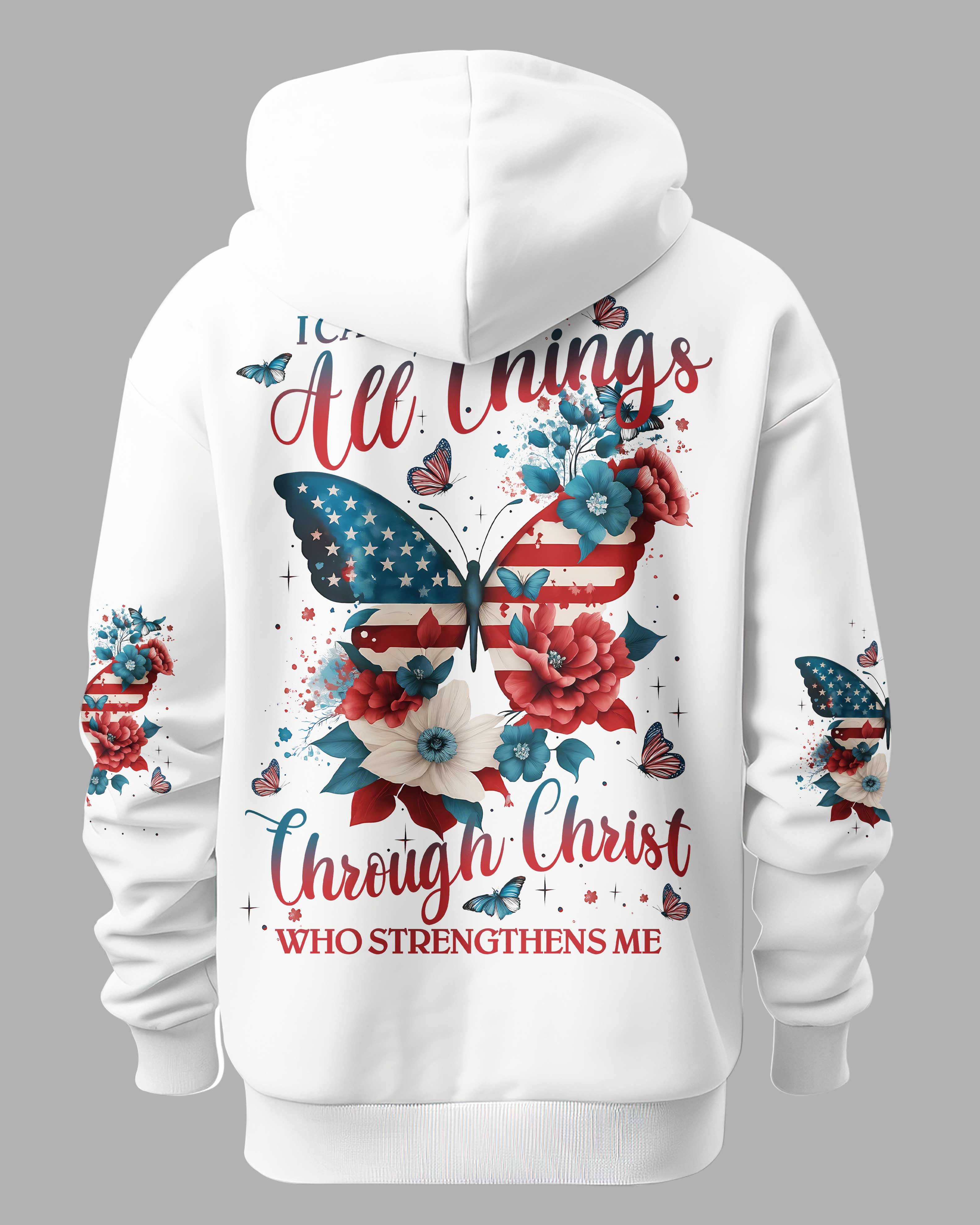 I Can Do All Things Through Christ All Over Print Hoodie