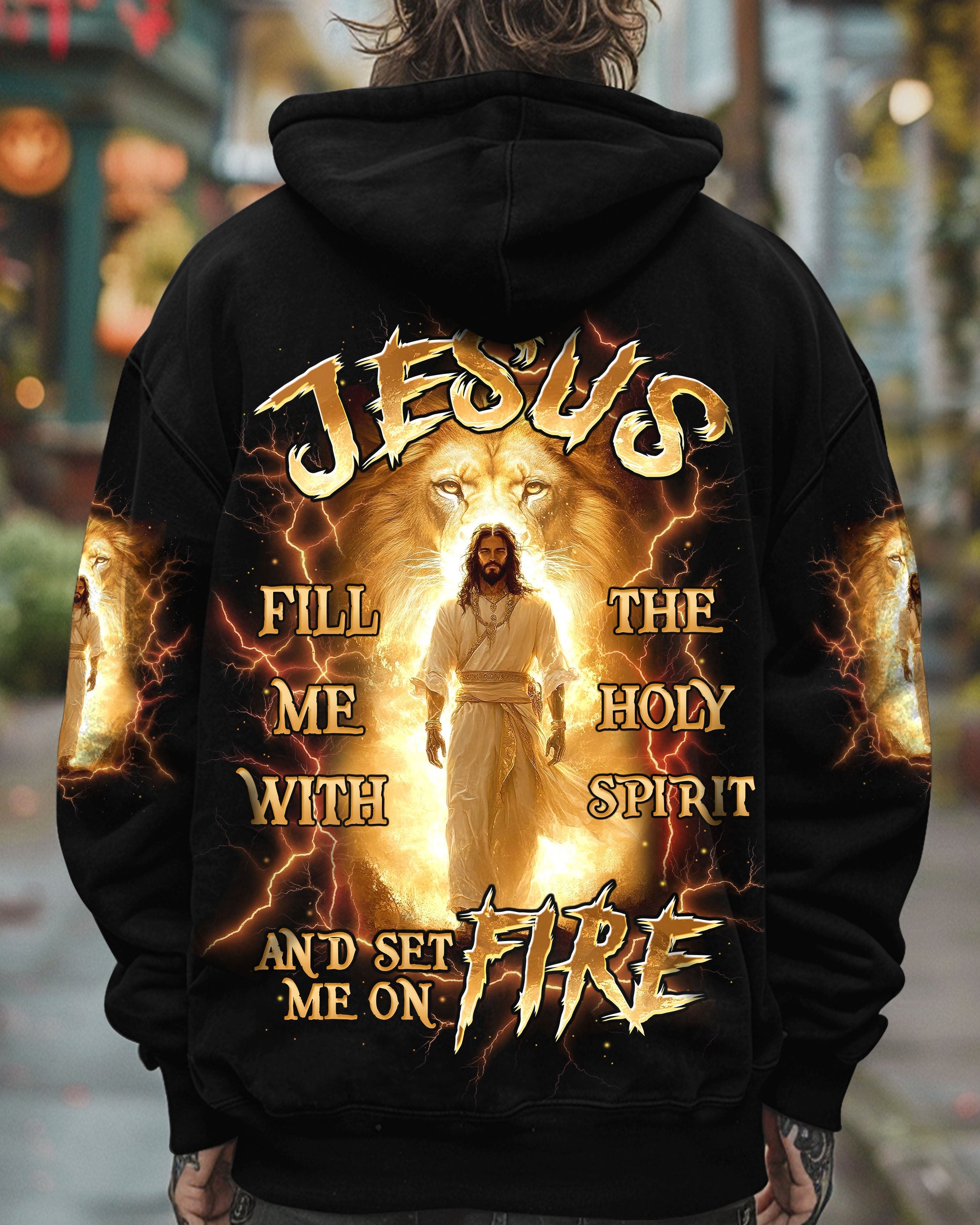 Jesus Fill Me With The Holy Spirit Lion Men's All Over Print Shirt - Tltw2909252