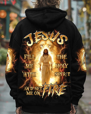 Jesus Fill Me With The Holy Spirit Lion Men's All Over Print Shirt - Tltw2909252