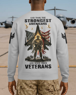 God Took The Strongest Americans All Over Print Sweater