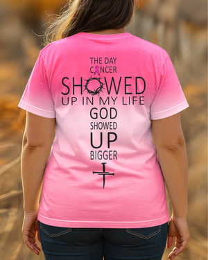 The Day Cancer Showed Up In My Life All Over Print T-Shirt