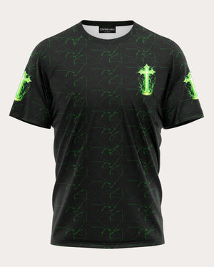 I Am A Warrior In The Army Of God Taking The Shield Of Faith Even Death Cannot Destroy Me All Over Print T-Shirt