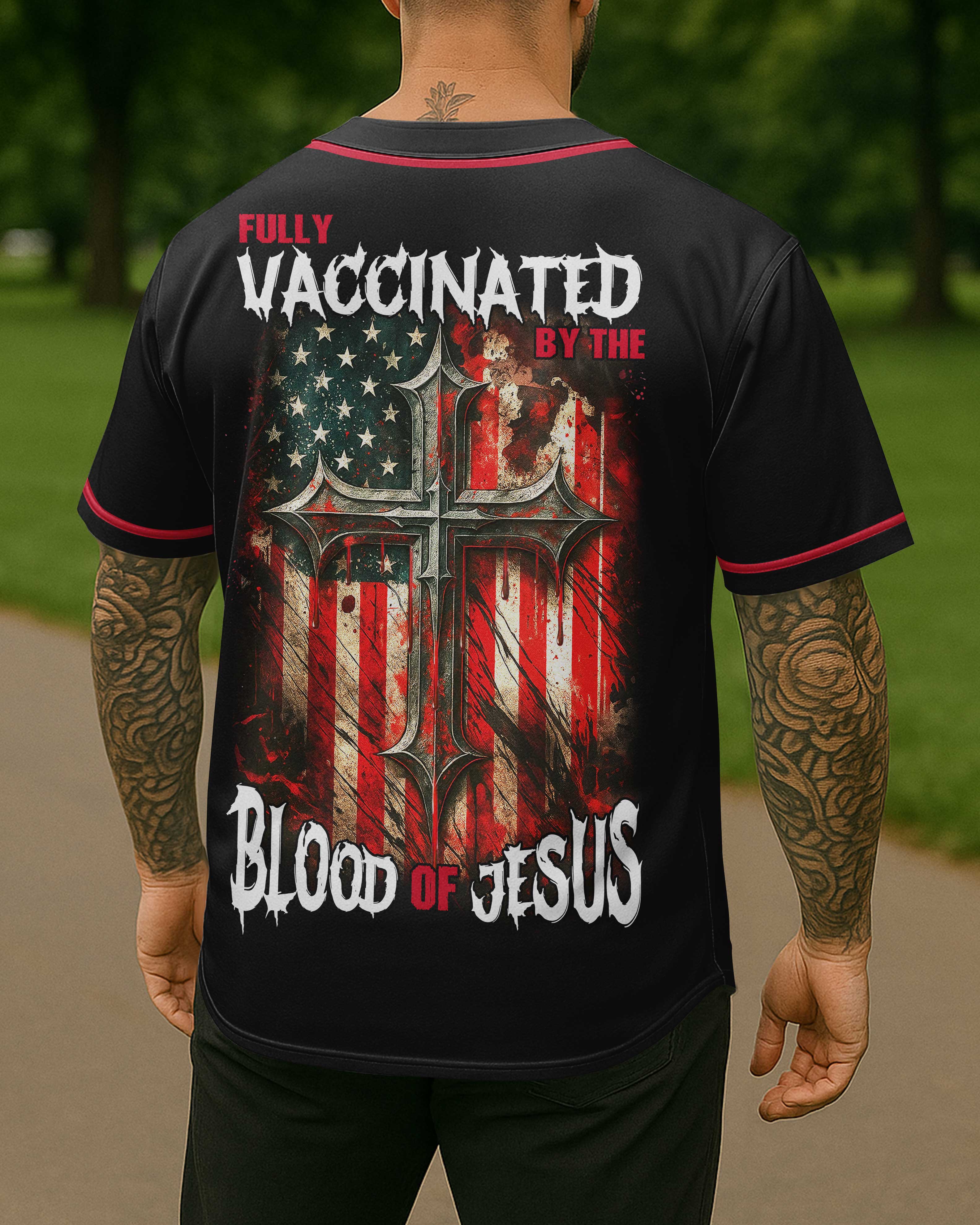 Fully Vaccinated All Over Print Jersey
