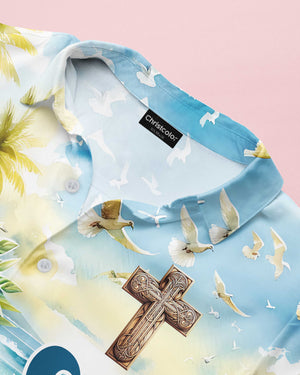 Be Strong and Courageous Jesus Lion Hawaiian Shirt