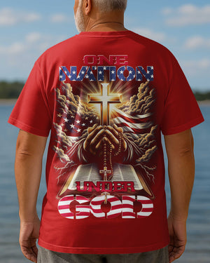 One Nation Under God All Over Print T-shirt1